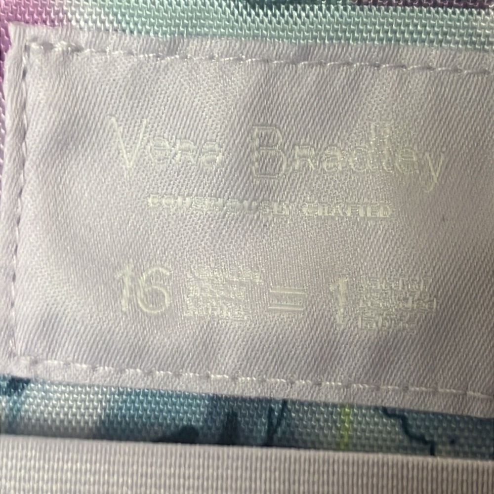 Sold‼️‼️ Like New Vera Bradley Blue & Lilac Rose Hanging Toiletries Travel Bag - Picture 12 of 12